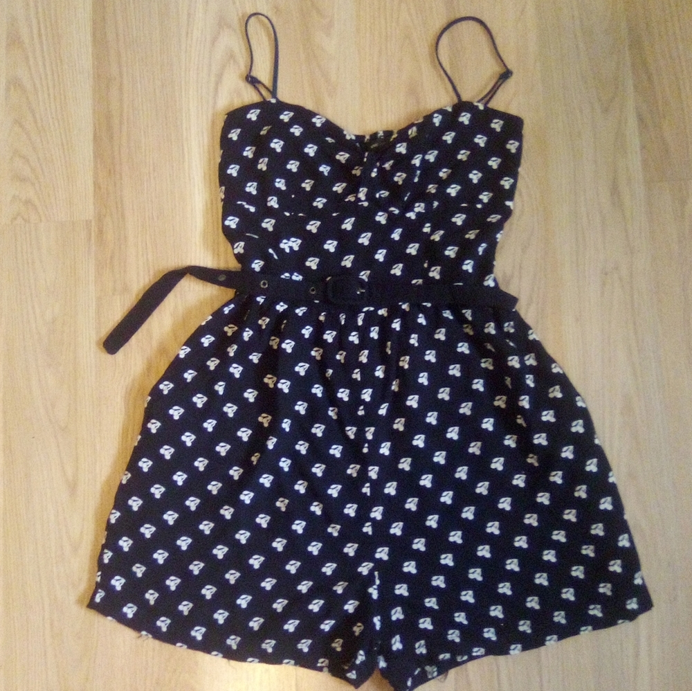 MANGO cherry print romper
